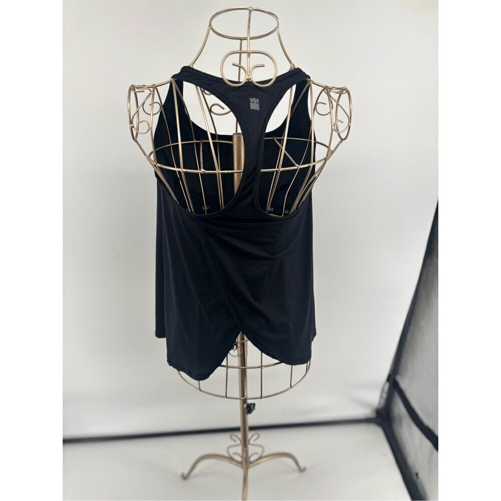 Victoria’s Secret Sport VSX Athletic Tank Split Back Black Women Size Small